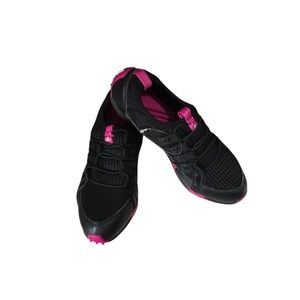Adidas Climacool Black and Pink Athletic Shoes with Lace-Up Design